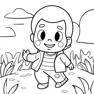 Fun And Engaging Autistic Child Coloring Page 132590 65071