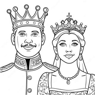 Royal King And Queen Coloring Page 132669-65138