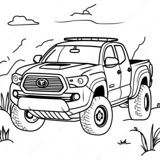 Toyota Tacoma Adventure Coloring Page 132746-65195
