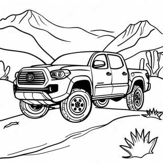 Toyota Tacoma In The Mountains Coloring Page 132747-65199