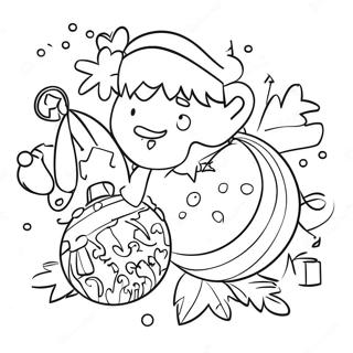 Aesthetic Christmas Coloring Pages