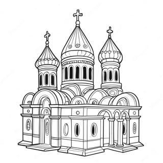 Beautiful Orthodox Church Coloring Page 132822-65249