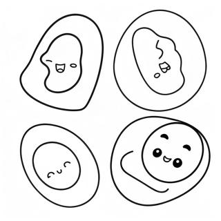 Cute Oval Shapes Coloring Page 132925-65329