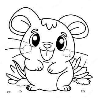 Hamtaro Coloring Pages