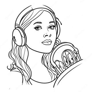 Music Artist Coloring Page 133027-65405