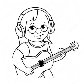 Music Artist Coloring Page 133027-65408