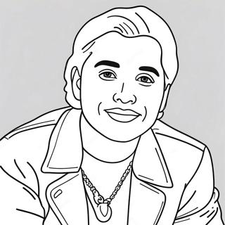 Famous Pop Star Coloring Page 133028-65412