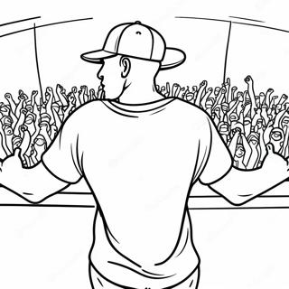 Hip Hop Artist In Concert Coloring Page 133030-65420
