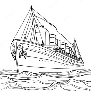 Britannic Ship Coloring Page 133053-65428