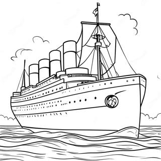 Historic Britannic Voyage Coloring Page 133057-65443