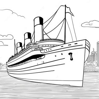 Historic Britannic Voyage Coloring Page 133057-65444
