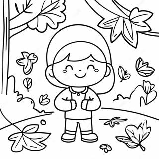 Kids Fall Coloring Pages