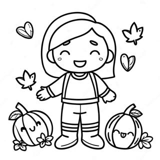 Kids Fall Coloring Page 133131-65486