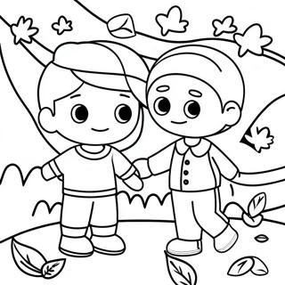 Kids Fall Coloring Page 133131-65487