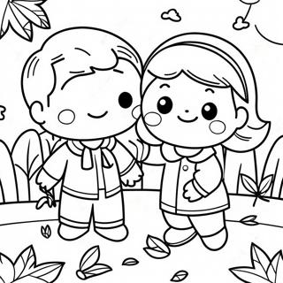 Kids Fall Coloring Page 133131-65488