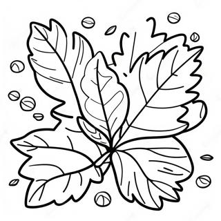 Autumn Leaves Coloring Page For Kids 133132-65490