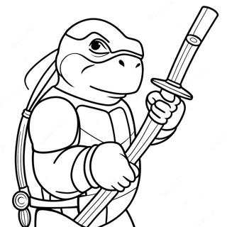 Donatello With His Bo Staff Coloring Page 133185-65536