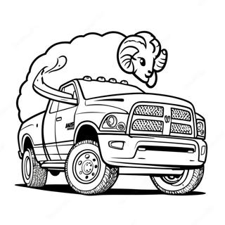 Classic Ram Truck Coloring Page 133210 65552