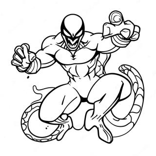 Venom In Action Pose Coloring Page 13322-2909