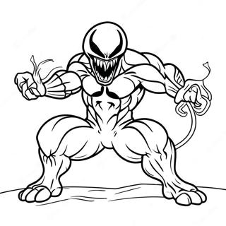 Venom In Action Pose Coloring Page 13322-2910