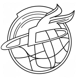 Miami Heat Logo Coloring Page 133286-65605