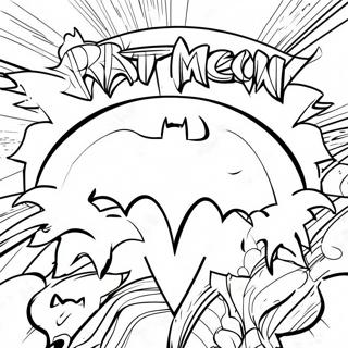 Dynamic Batman Logo Coloring Page 133315-65640