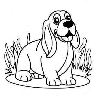 Basset Hound Coloring Pages