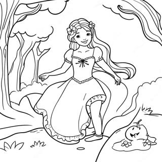 Whimsical Grimm Fairy Tales Coloring Page 133517-65790