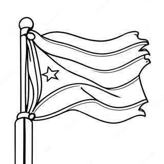 Cuba Flag Coloring Pages