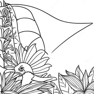 Vibrant Cuba Flag Coloring Page 133568-65827