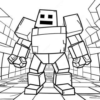 Iron Golem Minecraft Coloring Page 133593-65841