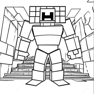 Iron Golem Minecraft Coloring Page 133593-65842