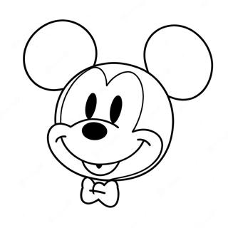 Mickey Mouse Face Coloring Page 133619-65862