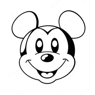 Mickey Mouse Face Coloring Page 133619-65863