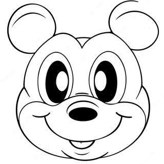 Mickey Mouse Face Coloring Page 133619-65864