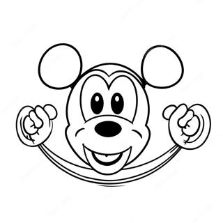 Silly Mickey Mouse Face Coloring Page 133622-65875