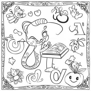 Alphabet Lore All Letters Coloring Pages