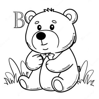 B Is For Bear Alphabet Lore Coloring Page 133673-65909