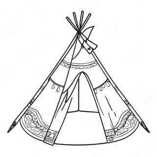 Teepee Coloring Page 133698-65922