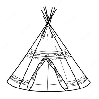 Teepee Coloring Page 133698-65923