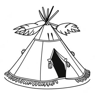 Teepee Coloring Page 133698-65924