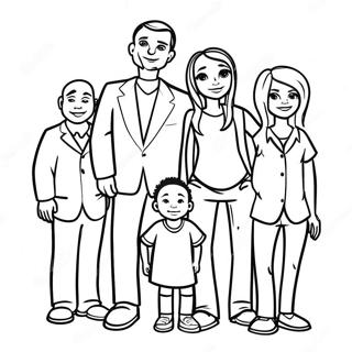 Proud Family Family Portrait Coloring Page 133933-66113