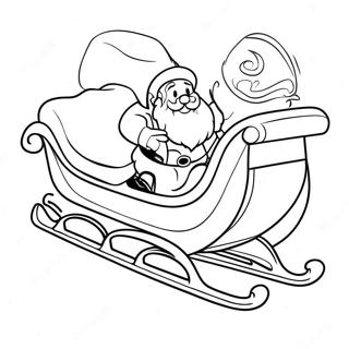 Santa Claus In Sleigh Coloring Page 133959-66136