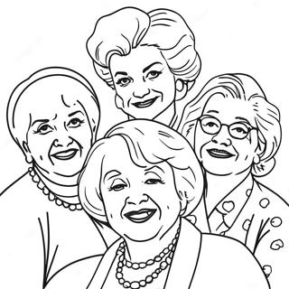 Golden Girls Coloring Page 133982-66141