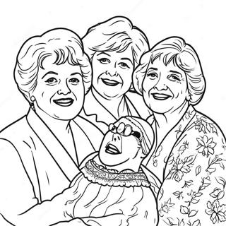 Golden Girls Coloring Page 133982-66144