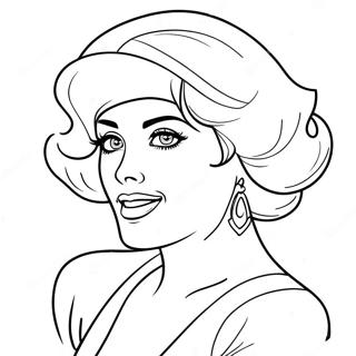 Blanche S Glamorous Style Coloring Page 133985-66156