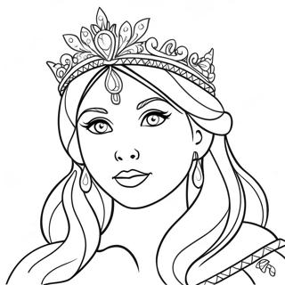 Snow Princess Coloring Page 134008-66162