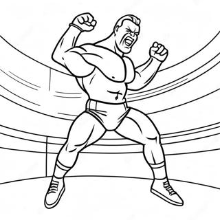 Wwe Wrestler Jumping On Opponent Coloring Page 134035-66186