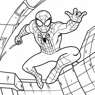 Spider Man With Webs Coloring Page 134087-66231