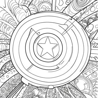 Captain America Shield Coloring Page 134139-66276